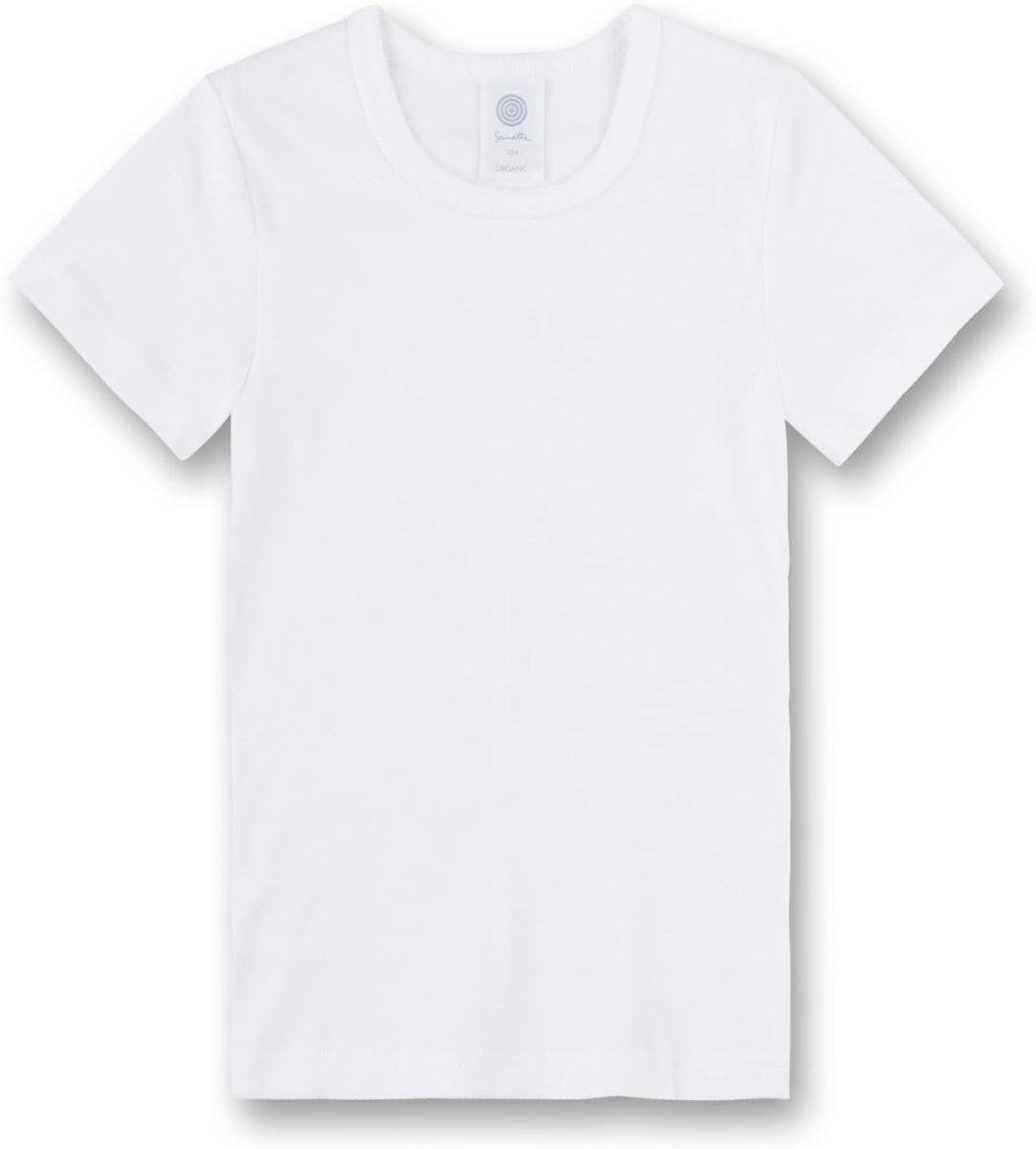 T-Shirt Unisexe pour Garçons et Filles en Coton Blanc – Image 2