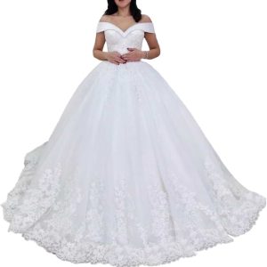 Robe De Mariée Grande Taille Manches Longues