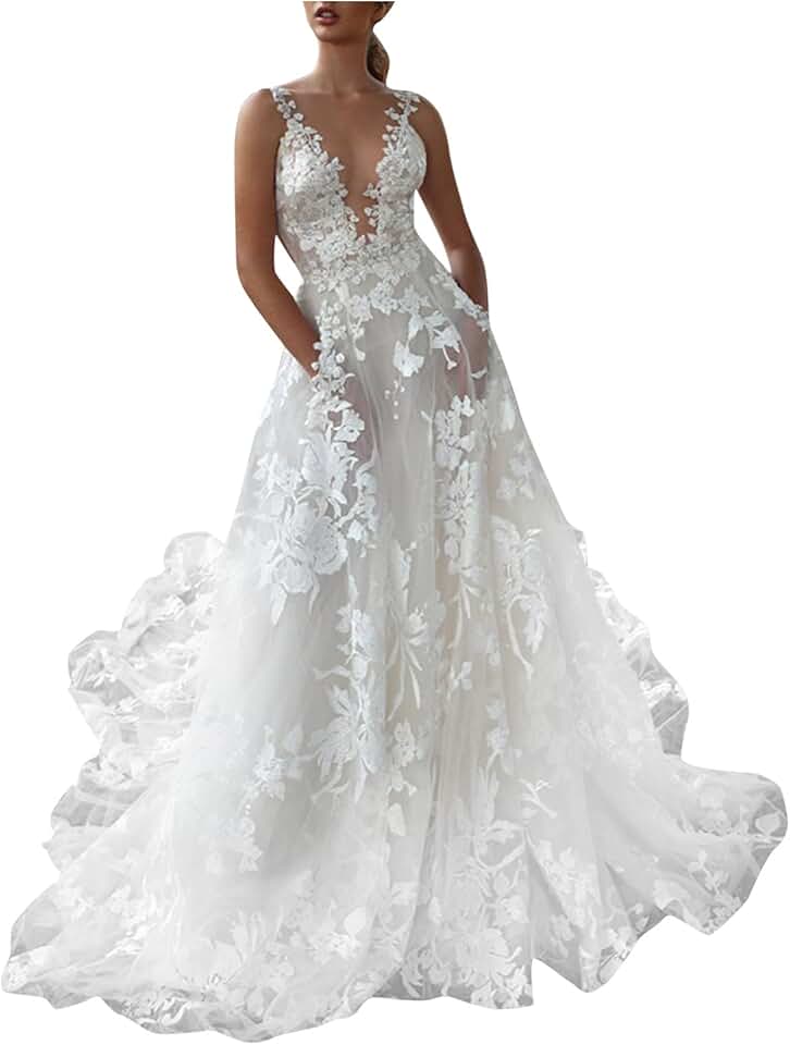 Robe De Mariée Bohème Dos Nu Blanche – Image 2