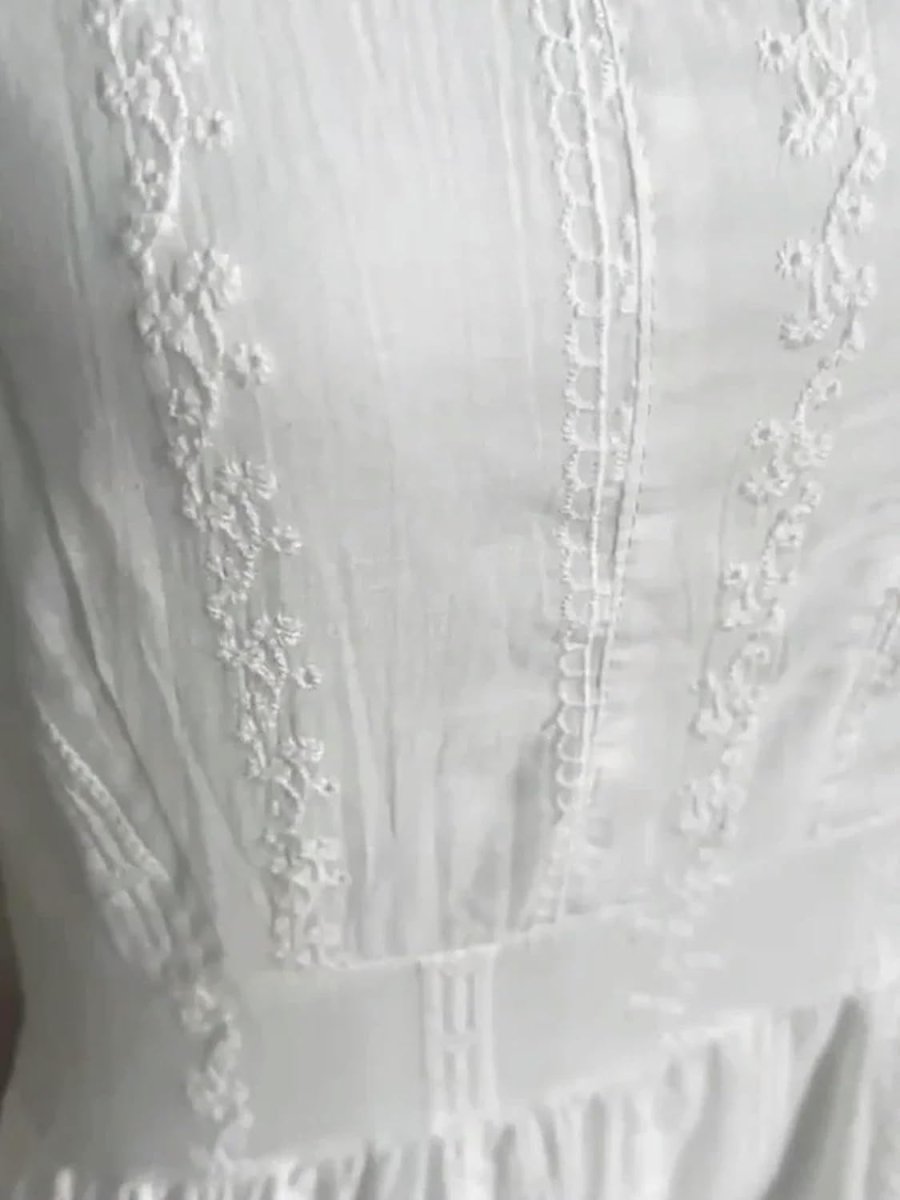 Robe Dentelle Blanche Patineuse – Image 8