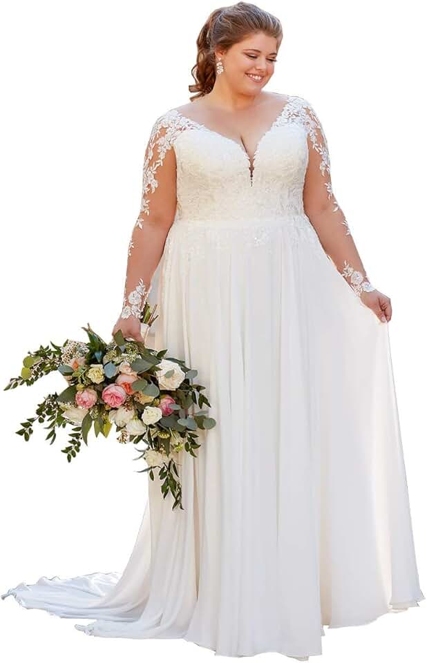 Robe De Mariée Dentelle Grande Taille – Image 2