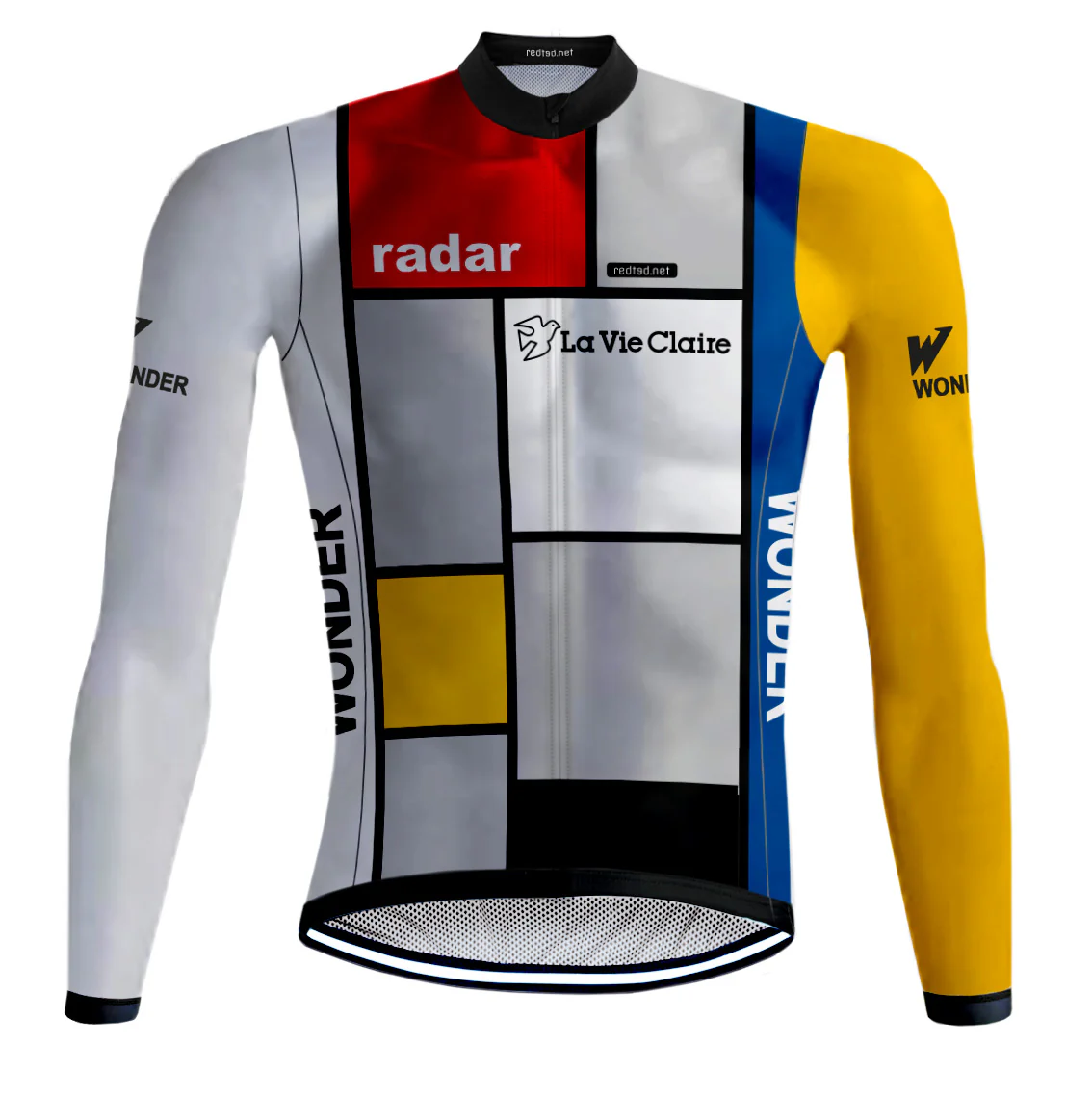 Retro Veste de Cyclisme (Polaire) La Vie Claire Multi Couleur - REDTED – Image 2