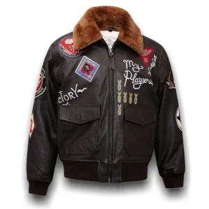 Blouson Vintage Aviateur Américain Seconde Guerre Mondiale
