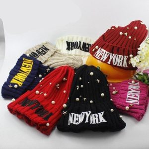 Bonnet Vintage New York Femme